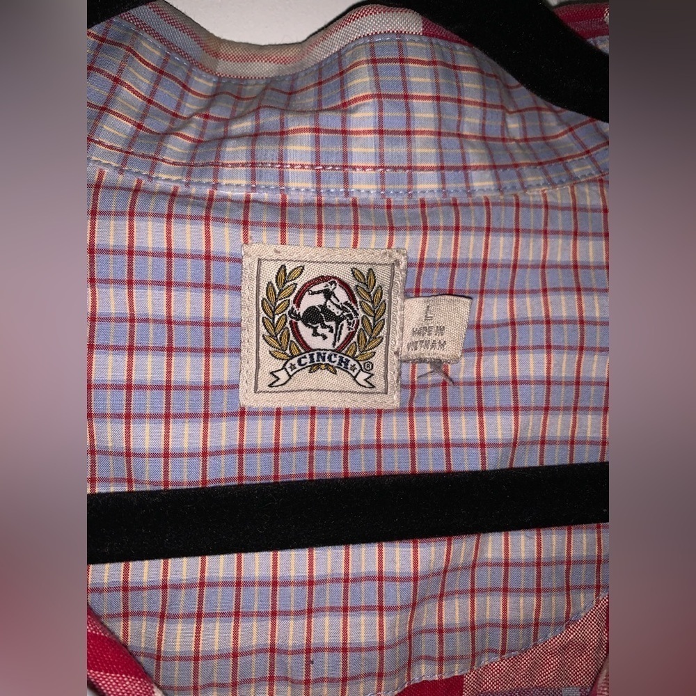 Cinch long sleeve button up- men’s large - Picture 3 of 8